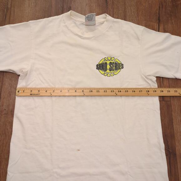 VTG Sand Series Beach Volleyball Adult Large Shirt Faded Retro Surf Ocean Sport - Picture 9 of 9